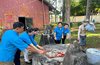 Mặt trận phường Yên Đỗ tổ chức về nguồn tại Di tích lịch sử Nhà lao...
