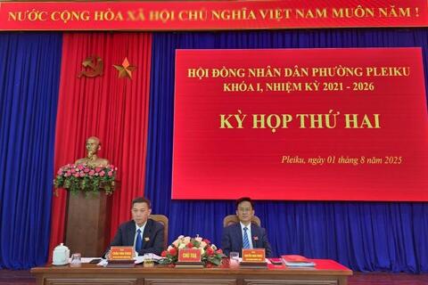 Kỳ họp thứ Hai HĐND phường Pleiku
