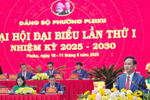 Đại hội đại biểu Đảng bộ phường Pleiku lần thứ I, nhiệm kỳ 2025 - 2030 diễn ra thành công tốt đẹp